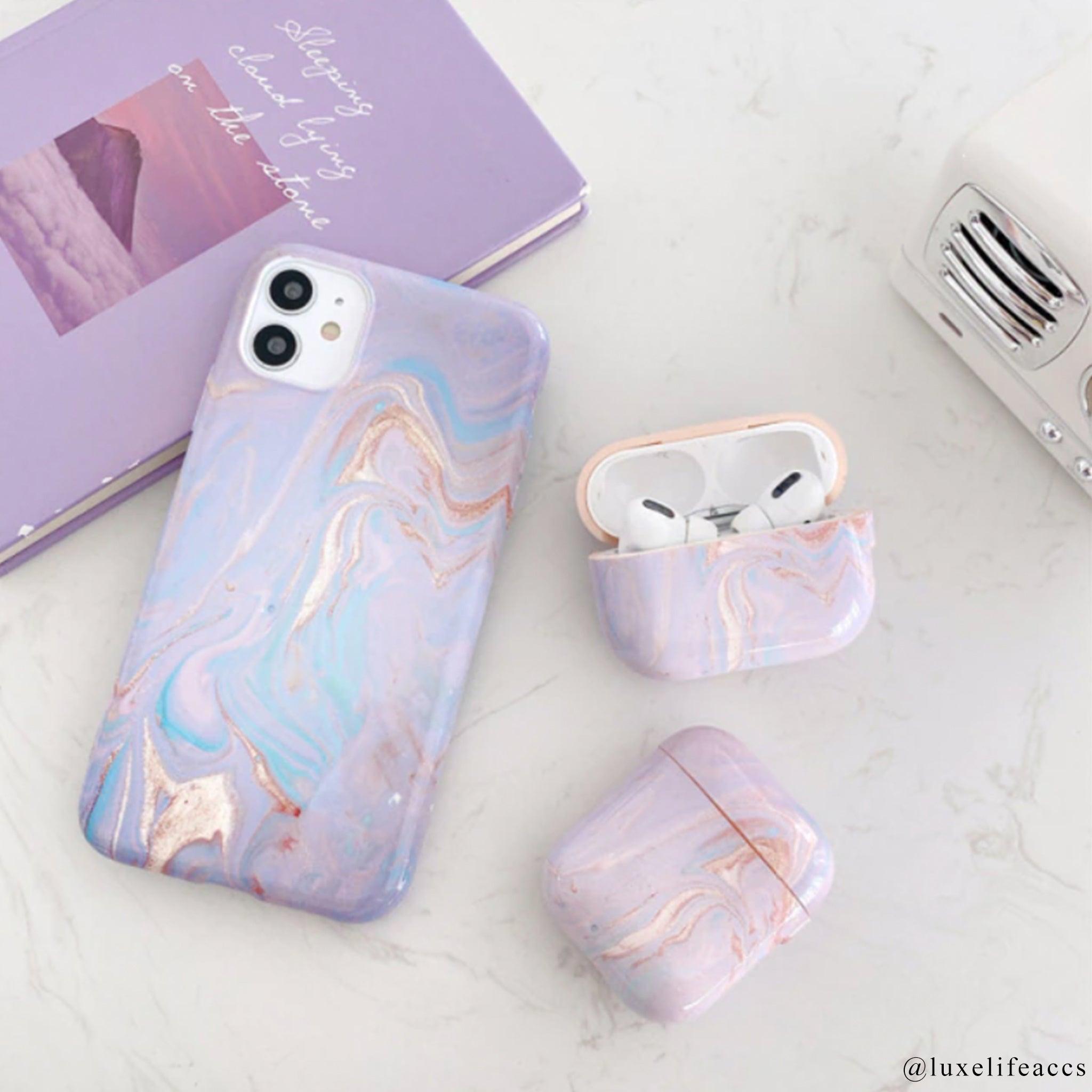 LAYLA Marble iPhone Case and AirPods Set Luxe Life Accessories