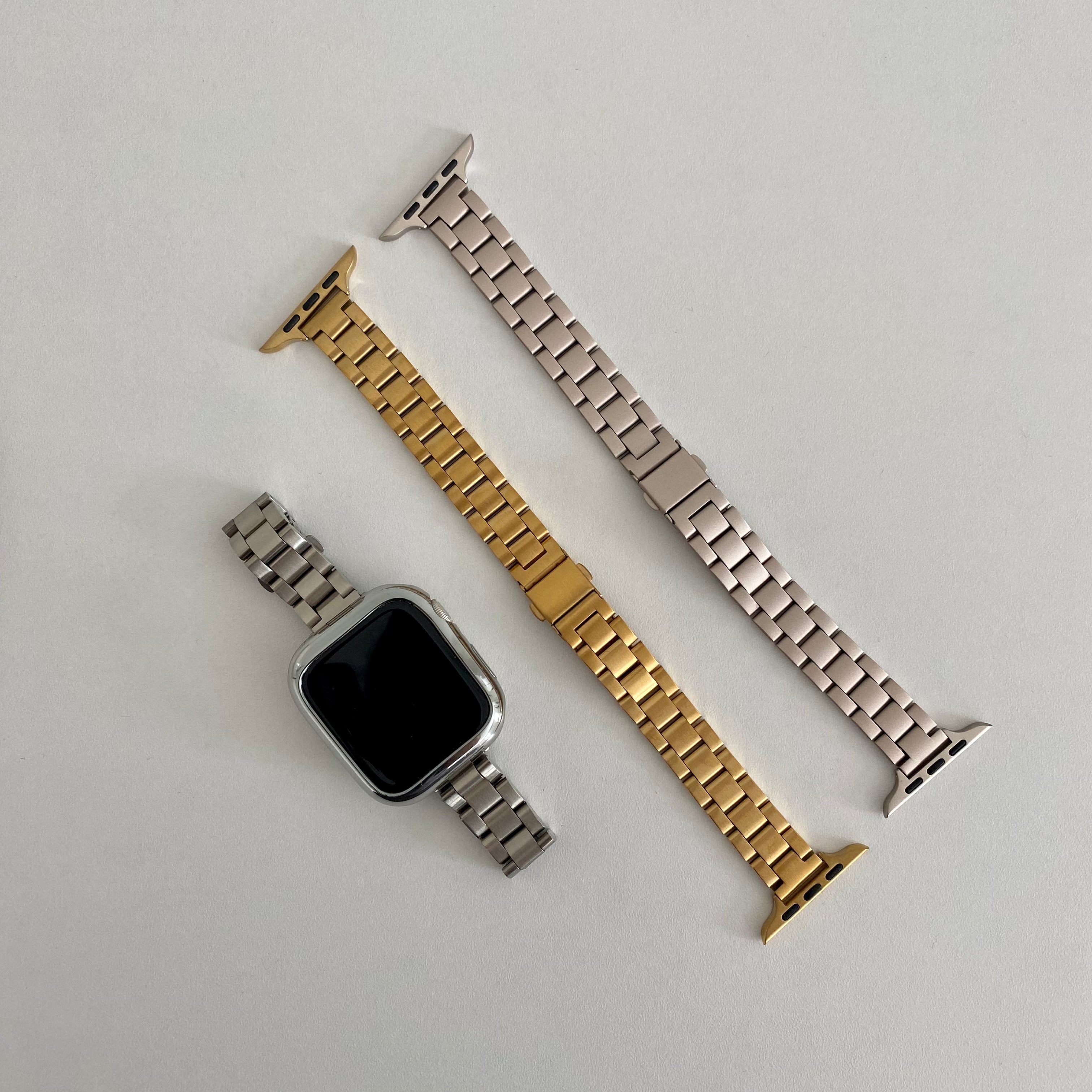 QUINN Thinner Stainless Steel Apple Watch Band