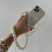 DOUBLE PEARL Chain iPhone Case