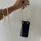 DOUBLE PEARL Chain iPhone Case