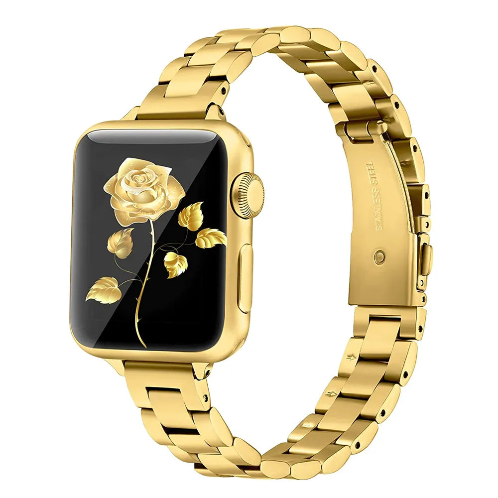 QUINN Thinner Stainless Steel Apple Watch Band