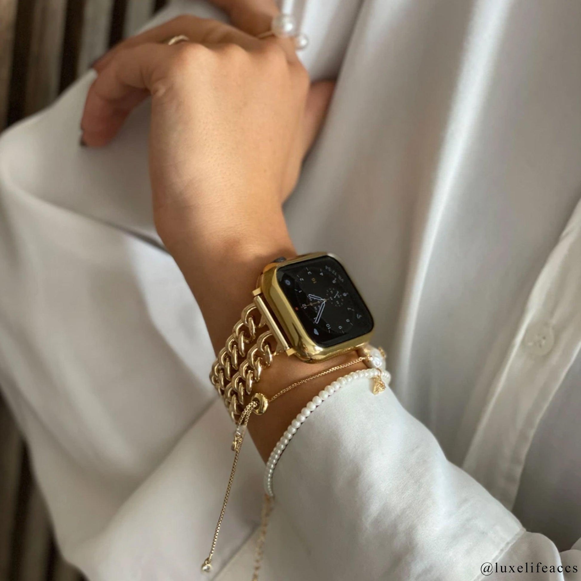 PHOENIX Double Chain Apple Watch Strap - Luxe Life Accessories