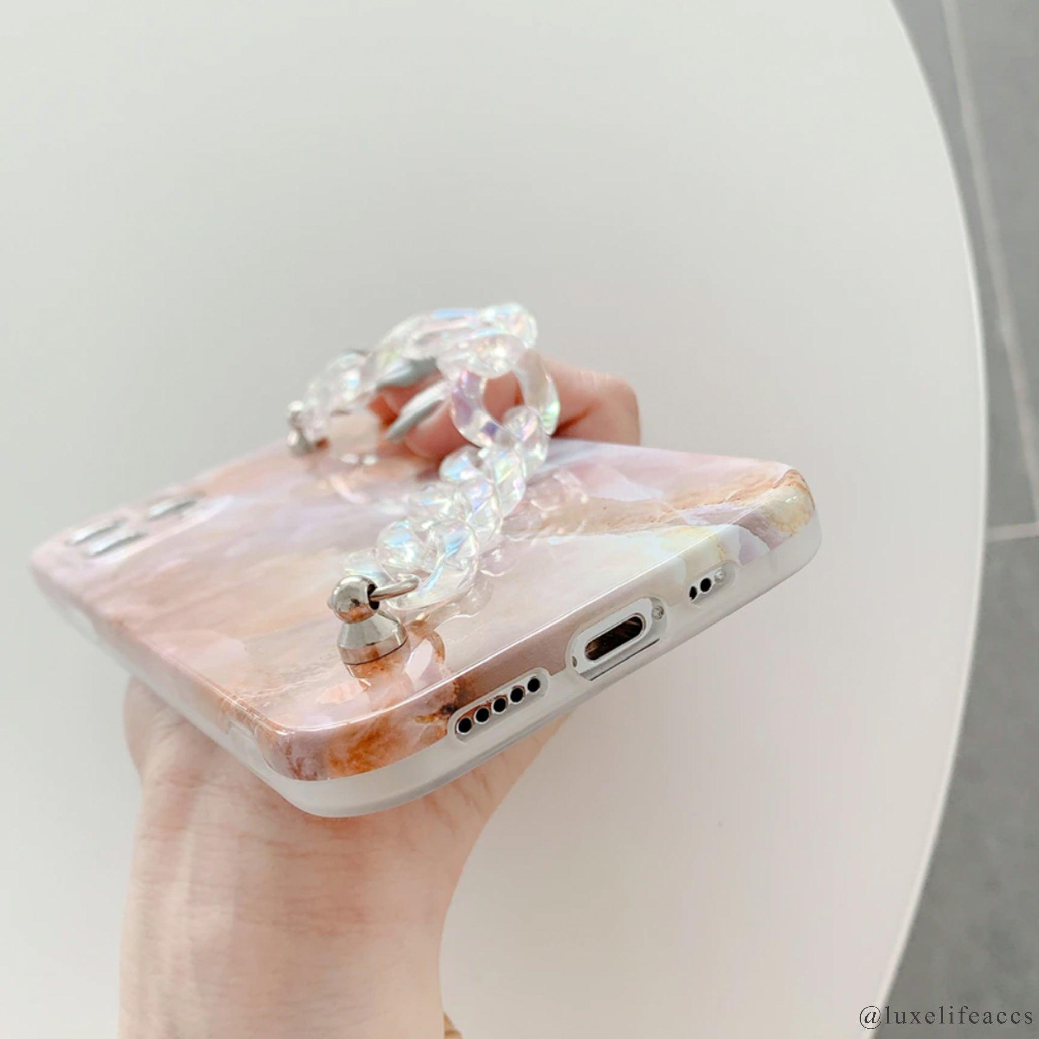 RIVER Marble Resin Chain iPhone Case - Luxe Life Accessories